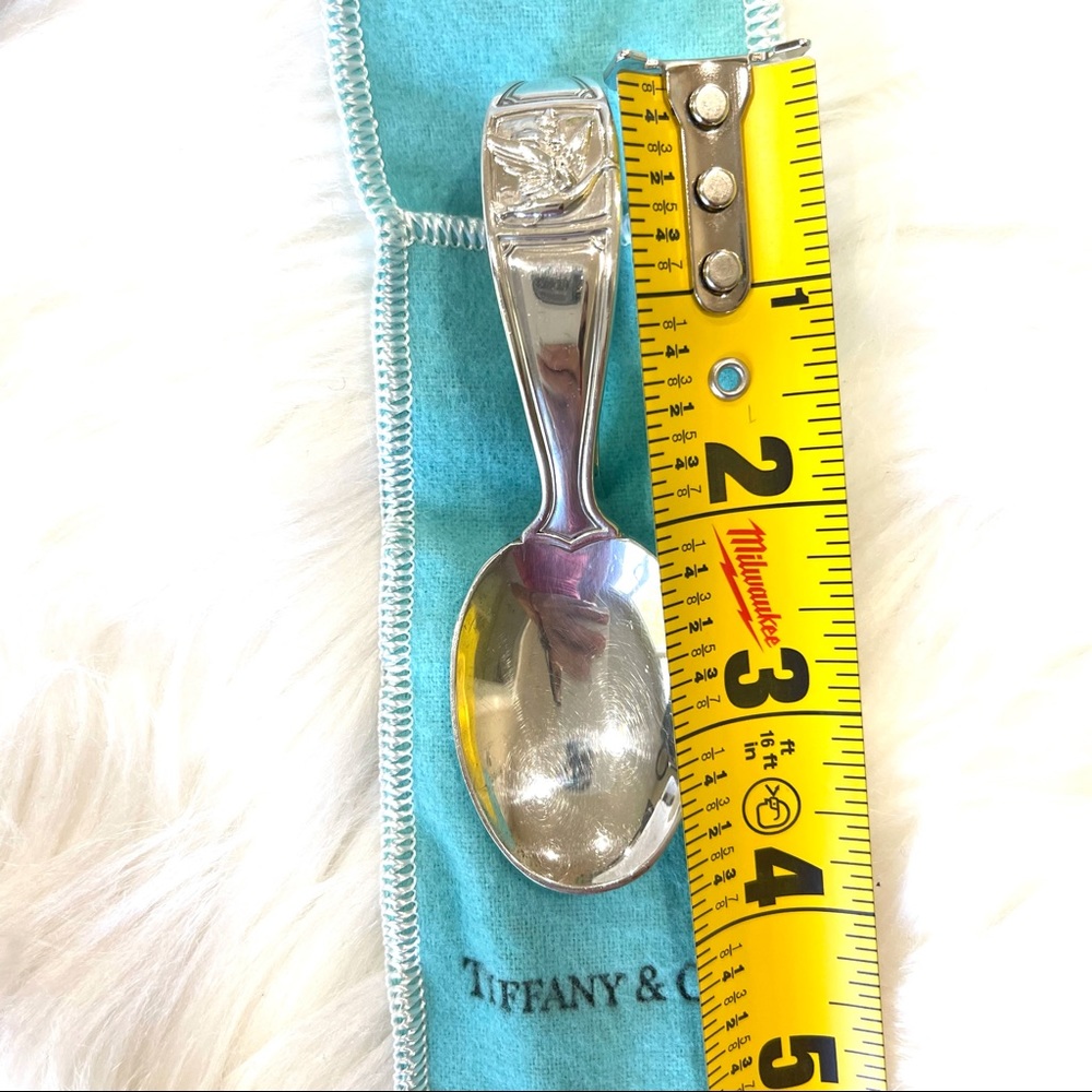 TIFFANY & Co BABY SPOON Mother Goose loop STERLING SILVER with box + pouch - Picture 12 of 15